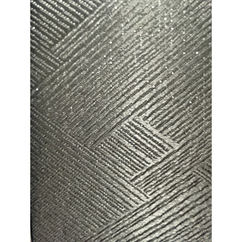 Decorative Tablecloth and Napkin Set Oblong 60 x 84 Silver Gray Textured
